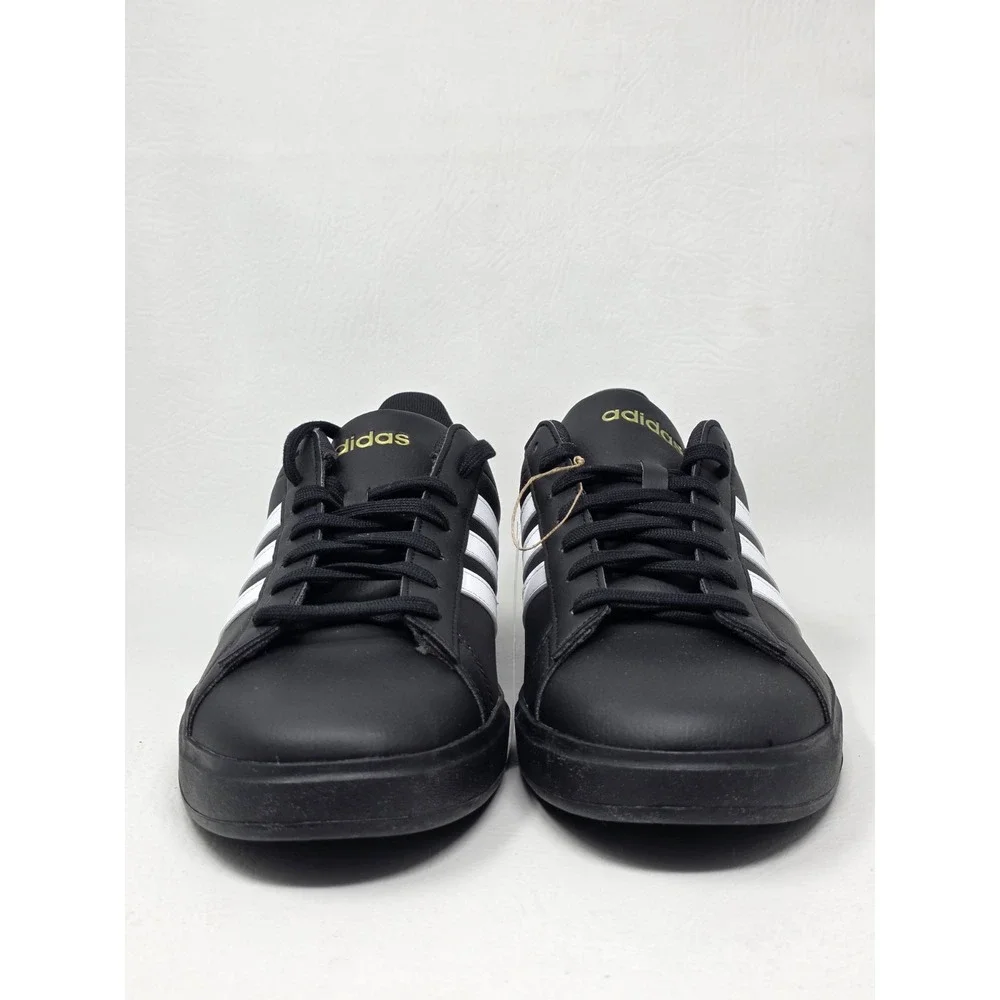 Adidas Grand Court 2.0 Size 11.5 Mens Black White Athletic Shoes JR0546 New